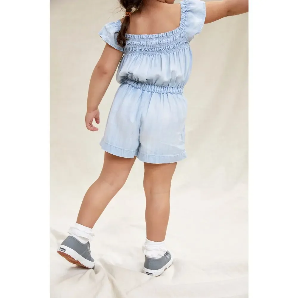 NWT Cloth & Stone Sweet Chambray Romper - 2T